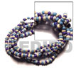 Handmade 5 rows coco pokalet color combination bracelet