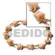 pink rose in gold chain