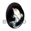 inlayed paua dolphin design brooch