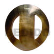 round blacklip buckle 60mm