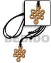 celtic knot antique carabao natural bone 40mm on adjustable leat