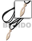 wood bangles 40mm celtic eye carabao white bone pendant on Surfer Necklace