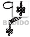 celtic knot black carabao horn 40mm on adjustable