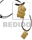 MOP dragon leather thong 41x25mm