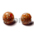orange c. button earrings