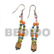 dangling mahogany w/ 2-3mm coco Pokalet green tones