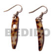 Handmade cowrie stick dangling earings Shell Earrings