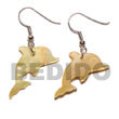dangling 30x17mm MOP dolphin earrings