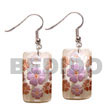 35mm x 25mm rectangular hammershell w/ floral embossed