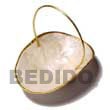 Handmade capiz shell hat basket decorative / gift item Handicrafts Gifts Decorative Item