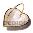Handmade capiz shell heart basket decorative / gift item Handicrafts Gifts Decorative Item