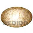 Handmade oval placemat smoked capiz Handicrafts Gifts Decorative Item