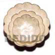 set of 3 round capiz scallop bowl