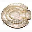 set of 3 capiz piranha fish tray