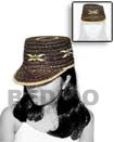 rattan cora hat brown
