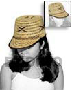 rattan cora hat natural