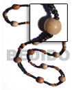"kalandrakas"- asstd. wood beads per necklace when ordered