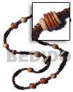 "kalandrakas"- asstd. wood beads per necklace when ordered