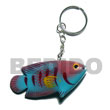 Handmade fish hand paintings wooden key chains Key chains