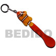 fish on spoon hand paintings wooden key chains