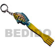 fish on fork hand paintings wooden key chains