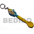 fish on spoon hand paintings wooden key chains