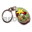 sigay w/ laminated seashell key chain