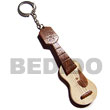wooden guitar keychain