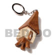 wooden hut keychain
