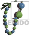 painted kukui nuts  w/ alternate design (