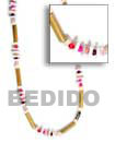 Handmade bamboo and shells necklaces Natural Necklace
