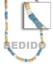 Handmade coco and shell necklace Natural Necklace
