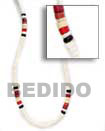 Handmade shell colored combination necklace Shell Necklace