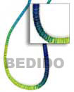 wood bangles graduated tye dye necklace Coco Necklace