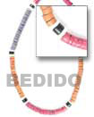 wood bangles coco heishe necklaces Coco Necklace