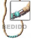 Handmade coco pokalet beads necklace Natural Necklace
