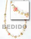 Handmade coco and shell alternate necklaces Natural Necklace