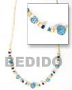 Handmade coco and limestone necklace Natural Necklace