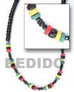 rasta coco necklace