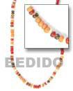 Handmade colored combination coco necklaces