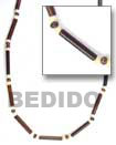 Handmade natural bamboo tube necklace Natural Necklace