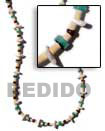 Handmade coco and shell necklace Natural Necklace