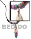 Handmade cord coco necklace Natural Necklace