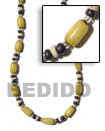 yellow buri seed necklace