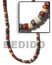 Handmade coco earth tone colors necklace Natural Necklace