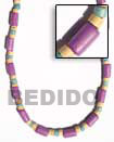 wood bangles violet wood tube necklace Natural Necklace