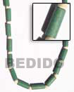 Handmade green wood tube necklace Natural Necklace