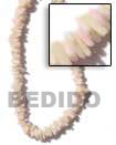 sq. cut white rose necklace
