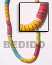 wood bangles coco heishe necklace Coco Necklace