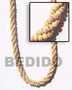 Handmade twisted coco natural necklace Natural Necklace